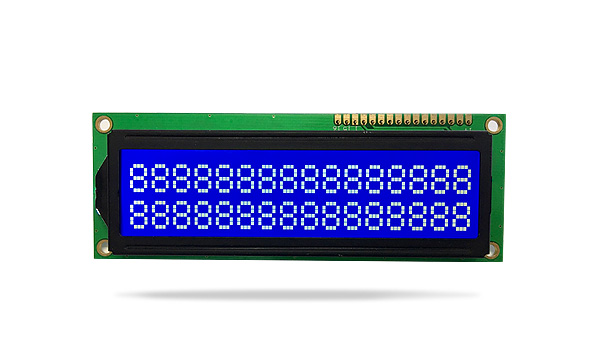 字符型液晶模块JXD1602E 兰屏白光