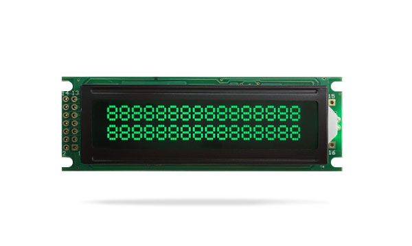 字符型液晶模块JXD1602B FSTN负显 翠绿色字