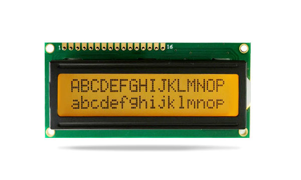 字符型液晶模块JXD1602A-S 黄绿屏橙光