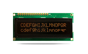 字符型液晶模块JXD1602A-S FSTN 负显 橙光