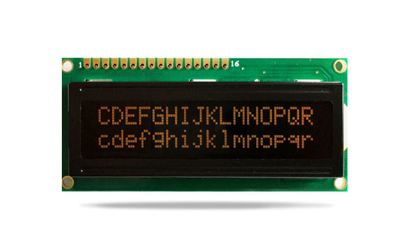 字符型液晶模块JXD1602A-S FSTN 负显 橙光