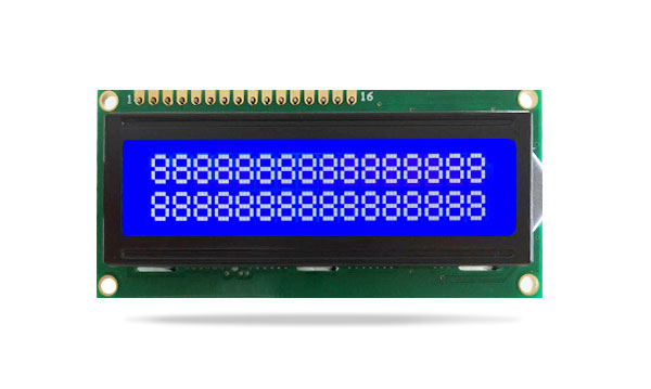 字符型液晶模块JXD1602A STN负显兰屏 白光