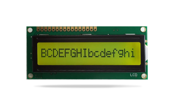 字符型液晶模块JXD1601A 黄绿屏黄绿光